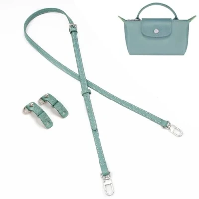 Bild av Gasitnsave Rembyten för väskor, läderhandväska Crossbody axelrem justerbar Longchamp väska kvinnor(Lake Blue)