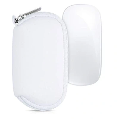 Bild av kwmobile Skyddsfodral kompatibelt med Apple Magic Mouse 1/2 trådlös musväska i neopren vit