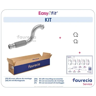 Bild av Faurecia FS15370 Tuyau d&#039;échappement avant PEUGEOT: 307 3/5 portes, 5008 I, 308 I CITROËN: C4 Coupe, II 5 portes