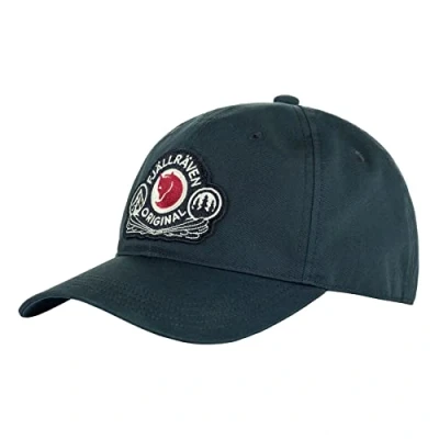 Bild av Fjällräven Blå unconstructed Keps Classic Badge Cap Dark Navy Dad @ Hatstore