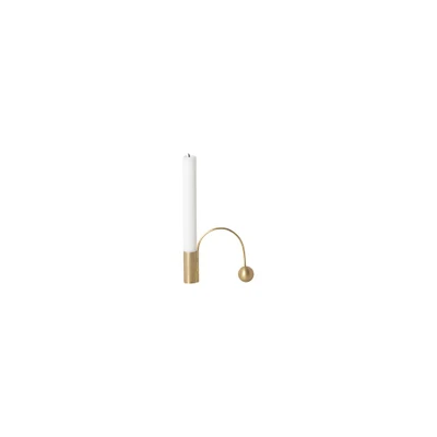 Bild av ferm LIVING Ljusstake Balance, polerad, mässing, 9,5 cm