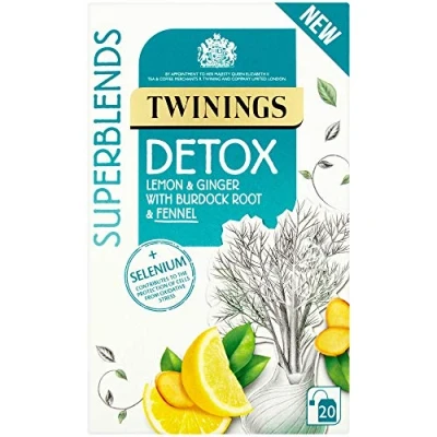 Bild av Twinings Superblends Detox kuvert tepåsar 4 x 20