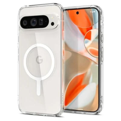 Bild av Spigen Ultra Hybrid OneTap Metal Ring MagFit Case för Google Pixel 9 och Pro Skal Fodral Vit