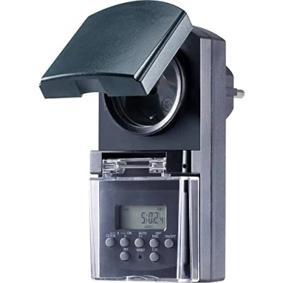 Bild av Sygonix SY 5044422 Kopplingsur digital Veckoprogram 1800 W IP44 Nedräkningsfunktion, Slumpfunktion