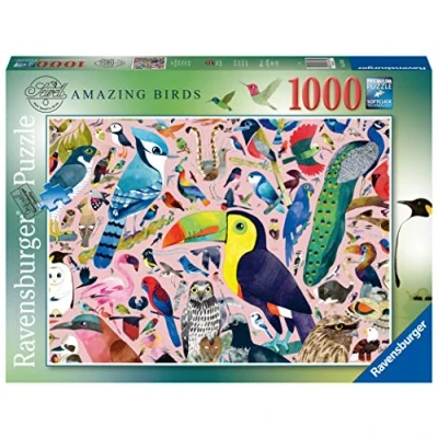 Bild av Ravensburger Pussel för vuxna 1 000 p konstsamling svanar som reflekteras elefanter/Salvador Dali 17180