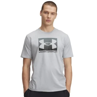 Bild av Under Armour Boxed Sports Tshirt med print, Storlek: 3XL, Mod gray light heather/graphite