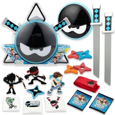 Bild av Ninja kidz Mystery Warrior Pack nytt mysterium krigarpaket med 18 spännande leksaker att upptäcka inuti, officiellt licensierad vara
