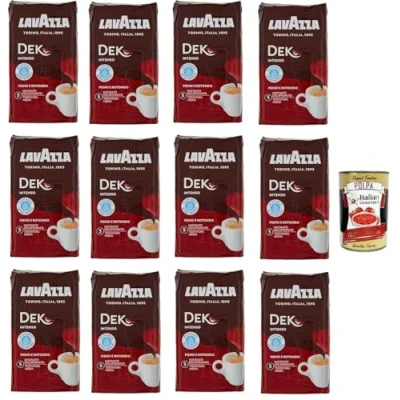 Bild av 4 x Lavazza DEK kaffe malet avkoffeinerat 250 g + intenso
