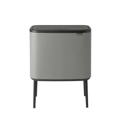 Bild av Brabantia Bo Touch Bin, Mineral Concrete Grey, 2 innerhinkar (2 x 30L)