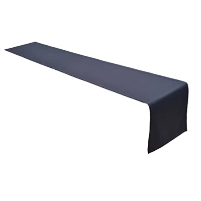 Bild av Lemos Home högkvalitativ bordslöpare bordslinne i 100% bomull kollektion koncept, valbar färg och storlek (bordslöpare 40 x 200 cm, antracit)
