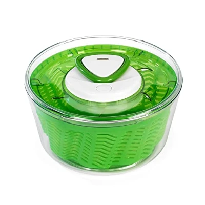 Bild av Zyliss Easy Spin 2 salladsspinner, 3,5 l, plast, grön, unik AquaVent™/infällbar sladd och bromssystem/halkfri bas/enkel rengöring