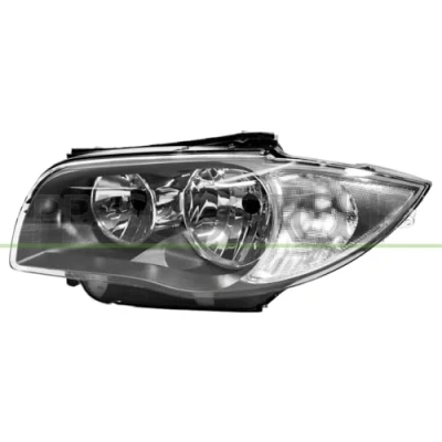 Bild av PRASCO BM1214914 Strålkastare Vänster H7/H7 mörkgrå BMW: 1 Hatchback (E87) 120 d, 118i 2.0, 118 i, 130 116 123 116d i