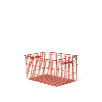 Bild av Ferm Living Cala Stackable Baskets Set of 2 Korg Poppy Red B: 36.2 x H: 20.2 D: 26.2 cm