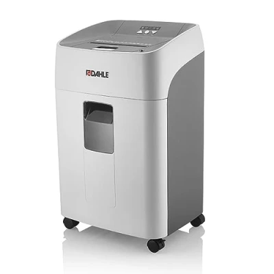 Bild av Dahle ShredMATIC 300 P5 Dokumentförstörare Automatisk matning av ark, 480 minuters drifttid, lång livslängd, partikelskärning 2 x 15 mm, grå