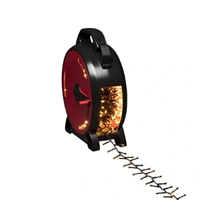 Bild av Konstsmide Micro LED Compactlights med kabelrulle, 1200 bärnstensfärgade dioder, 30 V, utomhus (IP44), svart kabel 3850800