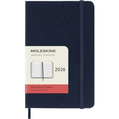 Bild av Moleskine 12 Monate Tageskalender 2026, Pocket/A6, 1 Tag = Seite, Fester Einband, Saphir