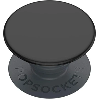 Bild av PopSockets: PopGrip Basic Hopfällbar Stativ och Grepp för Smartphone Surfplatta [Top Kan Inte Utbytas] Black