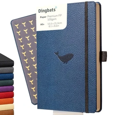 Bild av Dingbats* Wildlife A5 Blue Whale Notebook Plain
