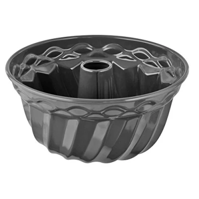 Bild av Dr. Oetker Gugelhupfform Ø 22 cm exklusiv, traditionell bakform för läcker Gugelhupf, kakform med emaljtätning (färg: gråbrun/kräma), kvantitet: 1 st