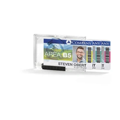 Bild av Durable 892019, Namnskylt, Liggande, Transparent, Sida, 8,7 cm, 5,4 cm
