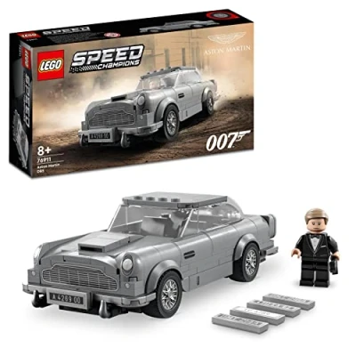Bild av LEGO 76911 Speed Champions 007 Aston Martin DB5 Modellbyggsats med leksaksbil, Inkluderar James Bond minifigur Från filmen No Time To Die, Samlarobjekt, 8 år