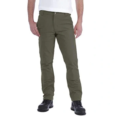 Bild av Carhartt Robusta flex arbetsbyxor för män med rak passform och förstärkt framsida, arbetsbyxor, asfalt, 32W x 32L