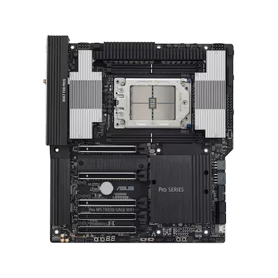 Bild av ASUS PRO WS TRX50 SAGE WIFI Moderkort AMD sTR5 socket DDR5 RAM SSI (Server)