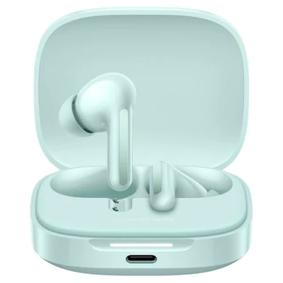 Bild av Xiaomi Redmi Buds 6 Trådlösa, brusreducerande, lätta, 10 timmars batteritid och 42 timmar med laddningsfodral, Bluetooth, Grön (E version)