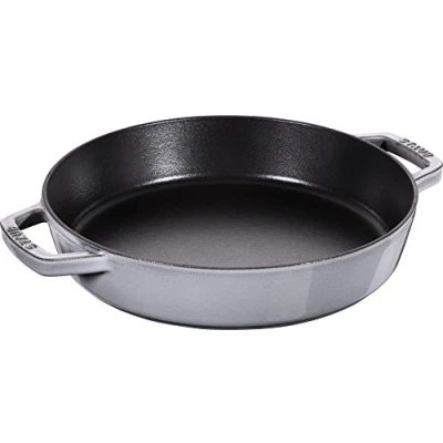 Bild av Staub Bratpfanne mit zwei Griffen, Induktionsgeeignet, Gusseisen, Graphitgrau, 26 cm, 33.6 x 5.5 1 Einheiten