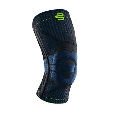 Bild av Bauerfeind, 1 Unisex Höger/Vänster Knästöd, För sport och träning, Stöder knät under sport, Silikonring, Storlek: XS, Svart, 11449411170010