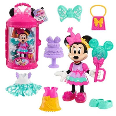 Bild av Minnie Mouse Fantastisk mode 14 delad söt festdocka och tillbehör