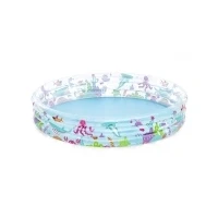 Bild av Bestway 51005, Uppblåsbar pool, 480 l, Rund, 2 År, Vinyl, Multifärg