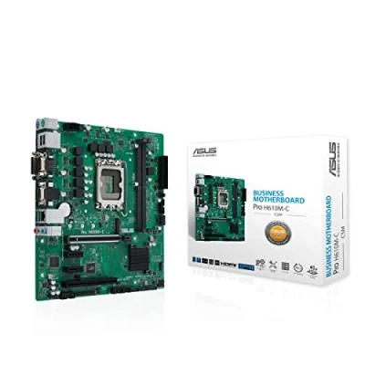 Bild av ASUS PRO H610M C CSM moderkort mATX, Intel H610, LGA1700, DDR5, PCI 5.0, LAN 1Gb, Realtek 7.1 Surround, 1xM.2, 4xSATA 6GB/s, USB 3.2 Gen 2, Control Center Express, svart