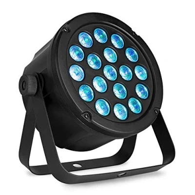 Bild av LED SlimPar45 spotlight. 3 i 1 Slimpar RBG armatur SKY 150.898 BeamZ 18 x 3W 3in1 RGB DMX