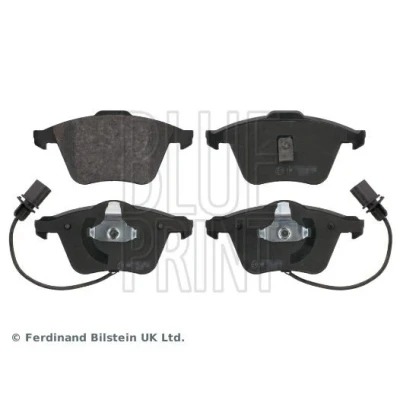 Bild av BLUE PRINT ADV184265 Jeu de plaquettes frein Essieu avant contact signal d&#039;usure inclus avec clip piston AUDI: A6 C6 Avant, Berline