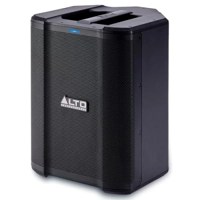 Bild av ALTO Busker 200W Portabelt PA Högtalarsystem Med Laddningsbart Batteri, Bluetooth, 3 Kanalsmixer, Alesis FX, Appstyrning, USB Laddning