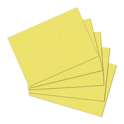 Bild av Herlitz 10836484 indexkort A6 tom, 100 stycken, gul