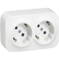 Bild av Legrand German std socket 2x2p+e forix with shutters ip 2x 16