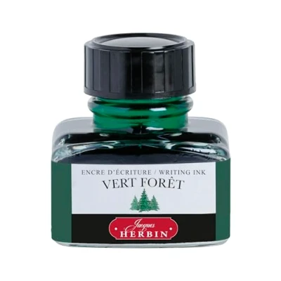 Bild av Jacques Herbin 13040T En 30 ml bläckflaska för reservoarpennor och rullskridskor, saggrön