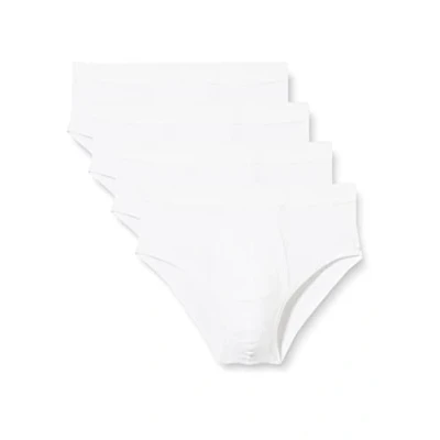 Bild av ATHENA Kampanj för män grundläggande biotrosor (paket med 4), Vit (Blanc/Blanc/Blanc/Blanc 9050), XL