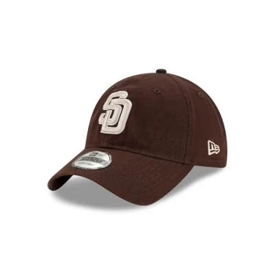 Bild av New Era MLB Brun unconstructed Keps San Diego Padres Core Classic 9TWENTY Rep Brown Dad Cap @ Hatstore