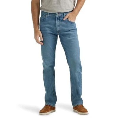 Bild av Wrangler Authentics herr avslappnade byxor, Vintage Blue Flex, 31W / 30L