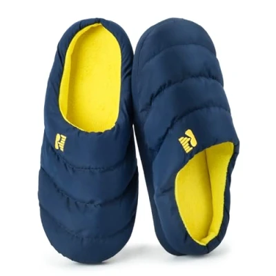 Bild av RockDove Campground Memory Foam Down Toffel för män, Blå och majs, 44.5/45.5 EU