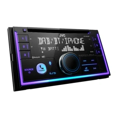 Bild av JVC Bilradio 2DIN, CD, USB, iPod, Bluetooth, Dab+, KW DB95BT, svart
