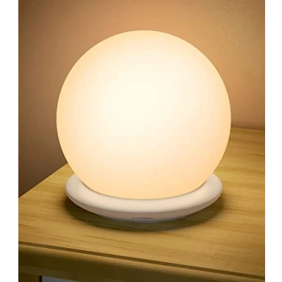 Bild av nattlampa för Barn, Baby med Pekkontroll, 1 Timmes Timer och 8 RGB färger, USB uppladdningsba rNattlampa Byfödda Vuxna, Bärbar LED Sovrum, Barnkammare