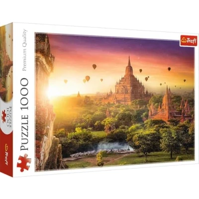 Bild av Trefl Forntida Tempel, Burma Pussel 1000 Element Buddhistiska Solnedgång, DIY Ppussel, Kreativ Underhållning, Kul, Klassiska för Vuxna och Barn från 12 år