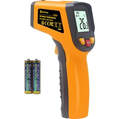 Bild av KETOTEK infraröd termometer Digital Temperaturpistol 50C 600C kontaktfri lasertermometer IR för matlagning av kött kylskåp pizza ugn mat