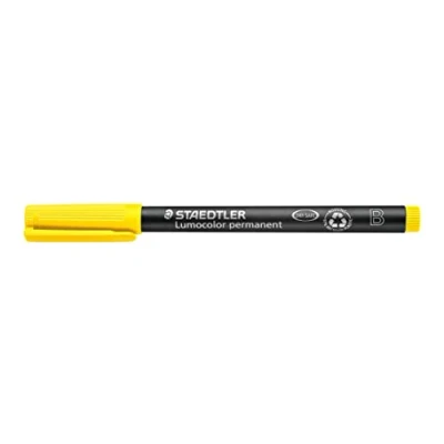 Bild av Staedtler 314 1 Lumocolor Universalstift B Spitze, 1.0 oder 2.5 mm, 10 Stück, gelb