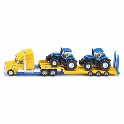 Bild av Siku trailer med last av New Holland traktorer