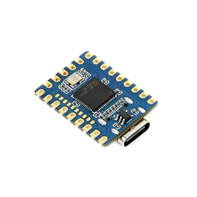 Bild av RP2040 Zero Pico liknande MCU utvecklingskort baserat på Raspberry Pi mikrokontrollchip, dubbelkärnig armprocessor, multifunktionell GPIO stift, USB C kontakt, liten storlek enkel integration